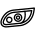 Icono piezas de iluminación coche